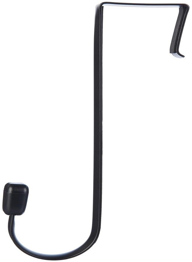 Konquer TimeS Heavy Duty Carbon Steel Over The Door Hook Hanger/No Drilling Required with Rubber Grip - Pack of 2 - Image 2